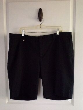 Lauren Ralph Lauren Black Flat-Front Women's Shorts